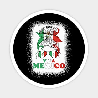 Mexico Independence Day Viva Mexico Pride Women Mexican Flag Magnet